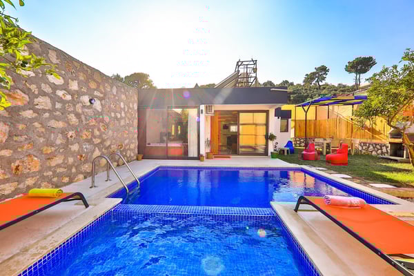 Villa Oregano-2, Patara Bölgesinde, Çift Jakuzili, Hamam ve Saunalı 3