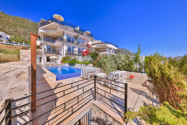 Villa Popcorn-1, Kalkan`da, Deniz Manzaralı, Havuzlu Eşsiz Villa 3