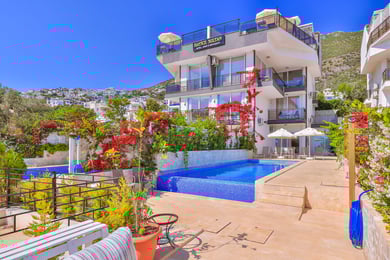 Villa Popcorn-2, Kalkan`da, Deniz Manzaralı, Havuzlu Eşsiz Villa 1