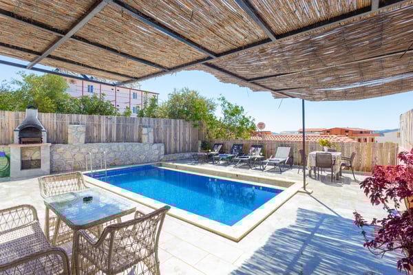 Villa Remar-1, Korunaklı Havuzlu, Deniz Manzaralı Jakuzili Villa 2