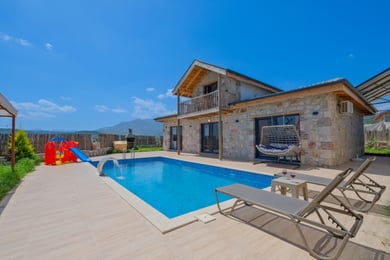 Villa Kupa-2, Doğa İçerisinde, Taş Mimarili, 2 Odalı Villa 1