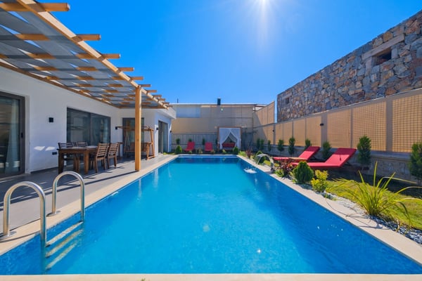 Villa Miso-2, Fethiye Bölgesinde, 2 Odalı ve Jakuzili 3