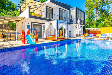 Villa Ahter-1, Kalkan Bölgesi`nde, Jakuzili, Üç Odalı 1