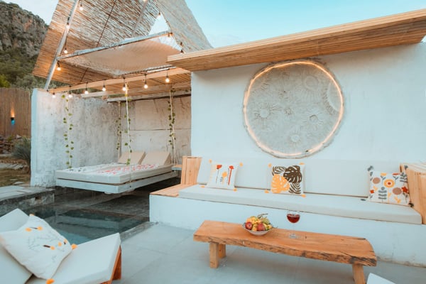 Villa Pinko, Fethiye Bölgesinde, Jakuzili, Muhafazakar, Bungalov 3