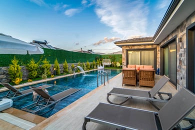 Villa Monata-6, Fethiye`de Korunaklı Havuzlu, Jakuzili Balayı Villası 3