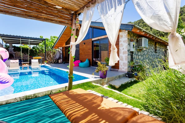 Villa Solo Ti-2, Kalkan Bölgesinde, 1 Odalı, Jakuzili 1