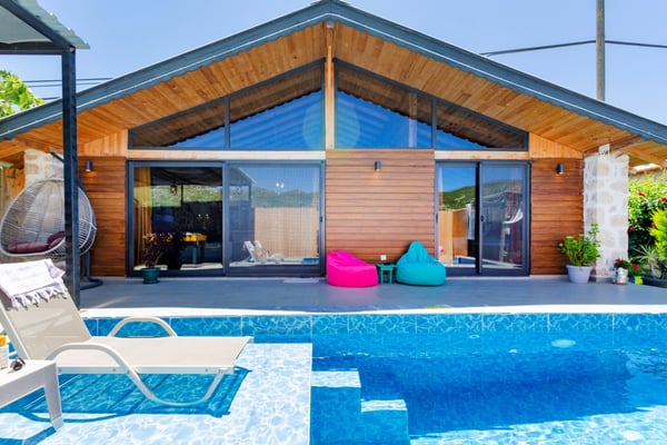 Villa Solo Ti-2, Kalkan Bölgesinde, 1 Odalı, Jakuzili, Balayı Villası 3