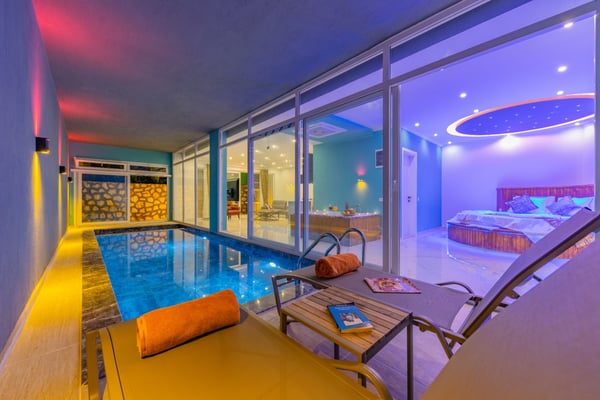 Villa Ametis-3, Kalkan Bölgesi`nde, Kapalı Havuzlu Balayı Apartı 2