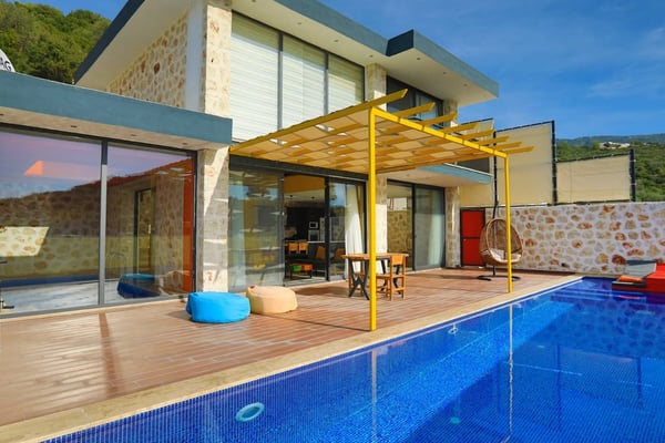 Villa Kabare-1, Kalkan Bölgesi`nde, İki Havuzlu Balayı Villası 2