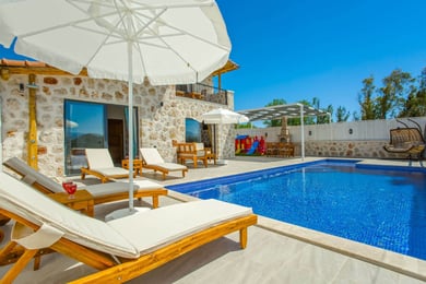 Villa Chakra-1, Kalkan Bölgesinde, 2 Odalı, Muhafazakar 2