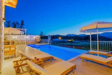 Villa Chakra-1, Kalkan Bölgesinde, 2 Odalı, Muhafazakar 3