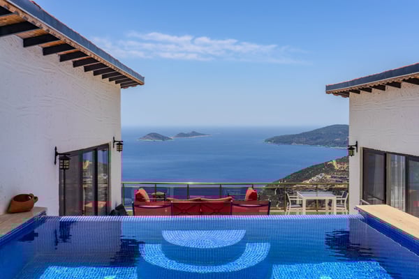Villa Portakal-6, Kalkan Bölgesinde, Deniz Manzaralı ve 1 Odalı 2