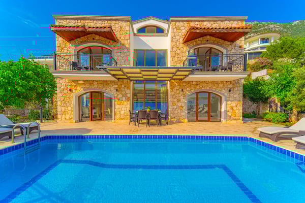 Villa Alaska, Kalkan Bölgesinde, Deniz Manzaralı, 4 Odalı 1
