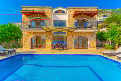 Villa Alaska, Kalkan Bölgesinde, Deniz Manzaralı, 4 Odalı 1
