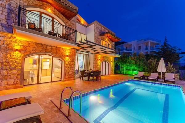 Villa Alaska, Kalkan Bölgesinde, Deniz Manzaralı, 4 Odalı 2