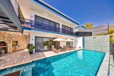 Villa Yazla-1, Kalkan Bölgesinde, Çift Jakuzili, Muhafazakar 3