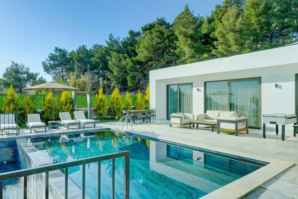 Villa Miletos-9, Kalkan Bölgesinde, Çift Jakuzili, 3 Odalı 1