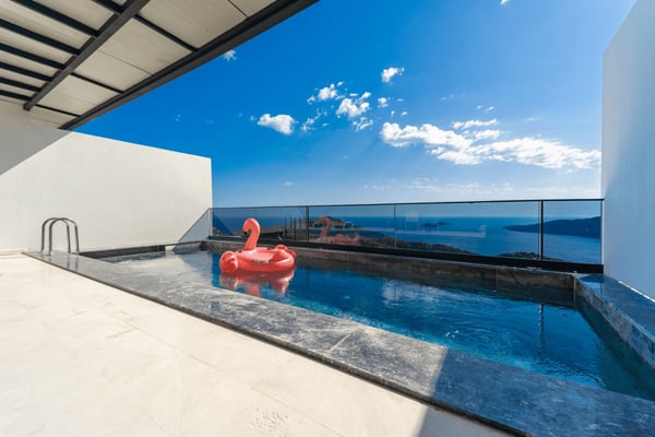 Villa Kajun, Kalkan Bölgesinde, Muhteşem Deniz Manzaralı, Jakuzili 3