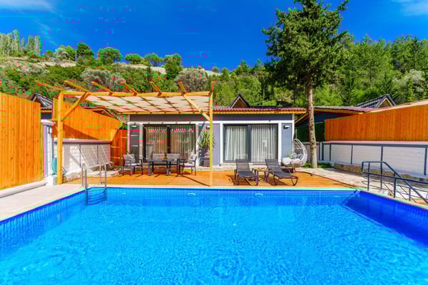 Villa Zarf-2, Kalkan Bölgesinde, Jakuzili, Tek Odalı Muhteşem Balayı Villası 1