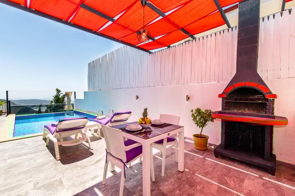 Villa Hommer, Kalkan Bölgesinde, Jeneratörlü, Tek Odalı 3