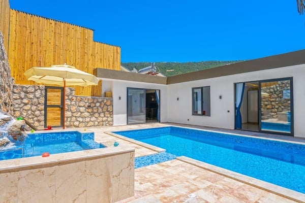 Villa Secret-3, Kalkan Bölgesinde, 5 Kişilik ve Muhafazakar Villa 3