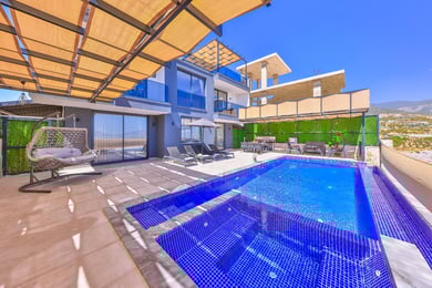 Villa Lasora, Kalkan Bölgesinde, 3 Odalı, Jakuzili, Saunalı Villa 1