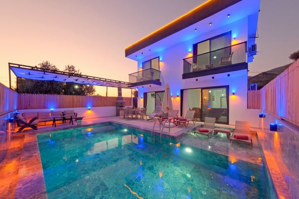 Villa Burça, Kalkan Bölgesinde, 2 Odalı, Korunaklı 3