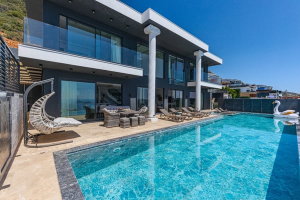Villa Gonzalo-1, Kalkan Bölgesinde, 4 Odalı, Hamam, Sauna ve Deniz Manzaralı 1