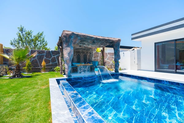 Villa Bedu-2, Geniş Havuzlu, Doğa İçerisinde Beş kişilik Jakuzili Muhafazakar 2