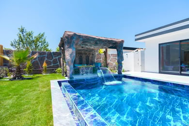 Villa Bedu-2, Geniş Havuzlu, Doğa İçerisinde Beş kişilik Jakuzili Muhafazakar 2