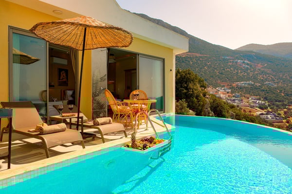 Villa Çilli-3, Kahvaltı Dahil, Jakuzili, Muhteşem Deniz Manzaralı ve Muhafazakar 1