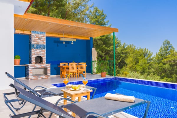 Villa İlithya-2, Kalkan Bölgesinde, Jakuzili ve İki Odalı 3