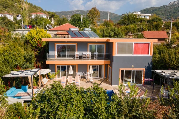 Villa Salt, Kalkan Bölgesinde, Deniz Manzaralı, Jakuzili, 3 Odalı 1