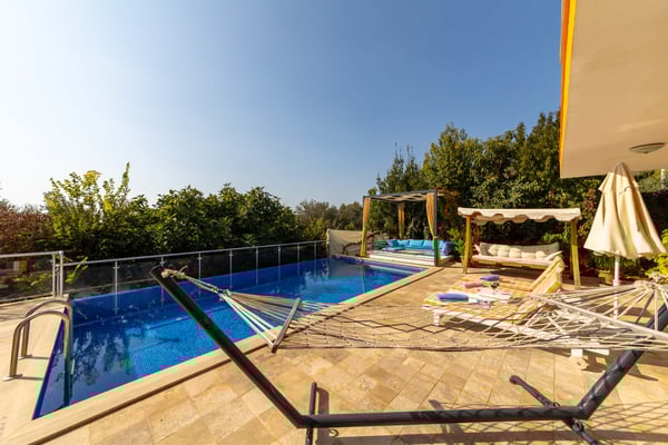 Villa Salt, Kalkan Bölgesinde, Deniz Manzaralı, Jakuzili, 3 Odalı 3