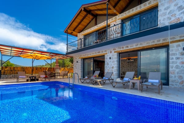 Villa Rastık-1, Kalkan Bölgesinde, 3 Odalı, Kapalı Isıtmalı Havuzlu 3