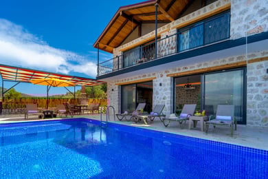 Villa Rastık-1, Kalkan Bölgesinde, 3 Odalı, Kapalı Isıtmalı Havuzlu 3