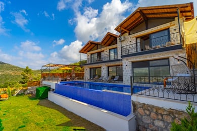 Villa Rastık-2, Kalkan Bölgesinde, 2 Odalı, Kapalı Isıtmalı Havuzlu 2