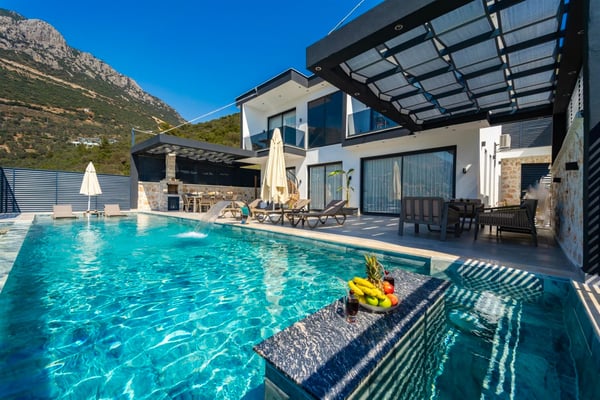 Villa Bonita-2, Kalkan Bölgesinde, Hamam, Sauna ve Sinema Odalı 1