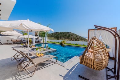 Villa Morado, Kalkan Bölgesinde, Hamam ve Saunalı, 5 Kişilik, Çift Jakuzili 3