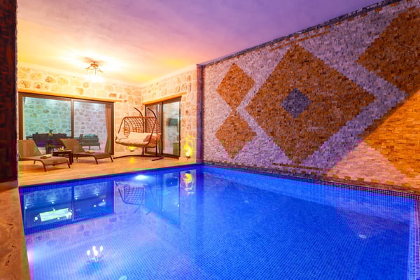 Villa Jumbo-2, Kalkan Bölgesinde, Deniz Manzaralı, Jakuzili, Muhafazakar 1