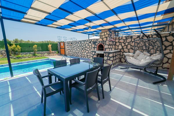 Villa Karder-1, Kalkan Bölgesinde, Geniş Havuzlu, Doğa Manzaralı Villa 3