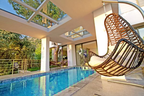 Villa Pelikan-2, Kalkan`da Isıtmalı Havuzlu, 2 Odalı Villa 1