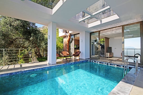 Villa Pelikan-2, Kalkan`da Isıtmalı Havuzlu, 2 Odalı Villa 2