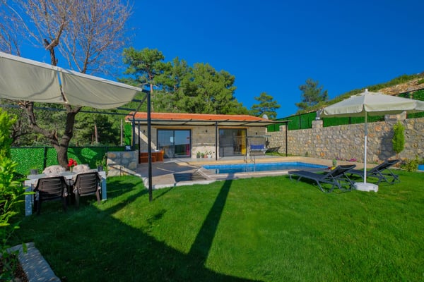 Villa Tuil, Kalkan Bölgesinde, Jakuzili, Korunaklı Havuzlu 3