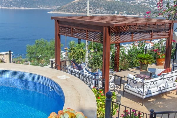 Villa Viva, Kalkan Bölgesinde, Plaja Yakın, Deniz Manzaralı 2