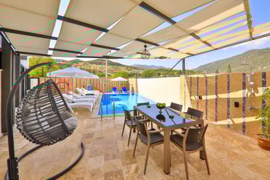 Villa Limoni, Kalkan Bölgesinde, Jeneratörlü, Saunalı, Açık ve Kapalı Havuzlu 3