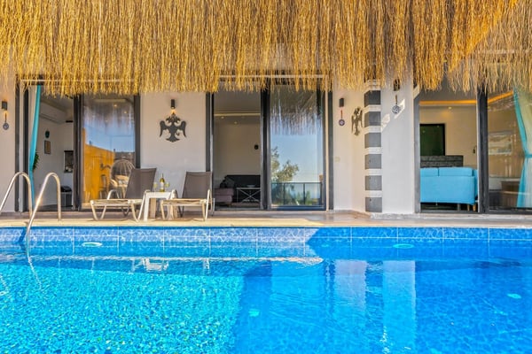 Villa Sedir-2, Kalkan Bölgesinde, İki Kişilik, Korunaklı Havuzlu Balayı Villası 3