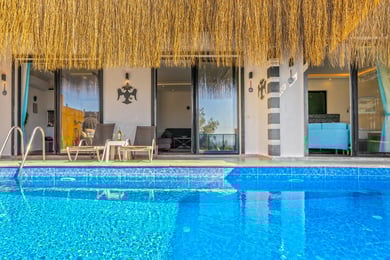 Villa Sedir-2, Kalkan Bölgesinde, İki Kişilik, Korunaklı Havuzlu Balayı Villası 3