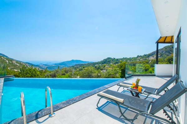 Villa Sola, Kalkan Mevkiinde, 2 Kişilik, Jakuzili 2
