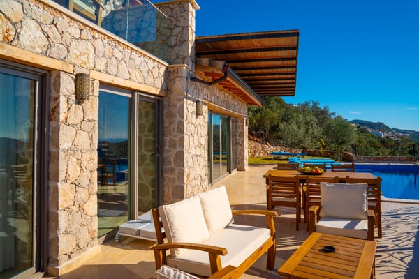 Villa Atina-2, Deniz Manzaralı, 3 Odalı, Jakuzili 1